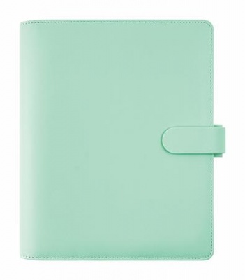 Kalendárium, gyűrűs, betétlapokkal, A5 méret, FILOFAX "Saffiano", menta