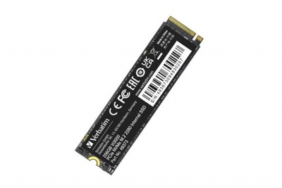 SSD (belső memória), 256GB, PCIe NVMe M2, 3300/1300 MB/s, VERBATIM "Vi3000"