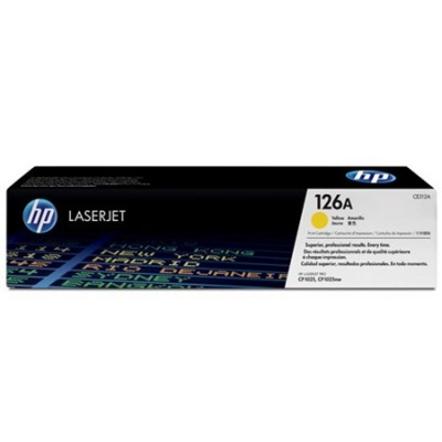 CE312A Lézertoner ColorLaserJet Pro CP1025 nyomtatóhoz, HP 126A, sárga, 1k